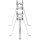 Triax 350601 GH 35 Giebelhalterung Wandausleger 35cm Rohre bis 60mm Durchmesser Stahl