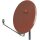 Triax 350483 Offset-Parabolreflektor Hit FESAT 85cm Ziegelrot Alu