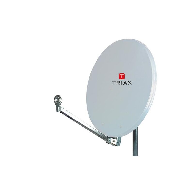 Triax 350461 Offset-Parabolreflektor Hit FESAT 65cm Lichtgrau Alu, 102,46