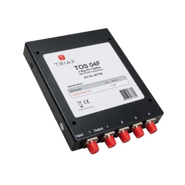 Triax 307736 TOS 04F - 4-fach Opto-Verteiler FC/PC