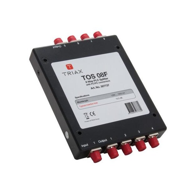Triax 307737 TOS 08F - 8-fach Opto-Verteiler FC/PC