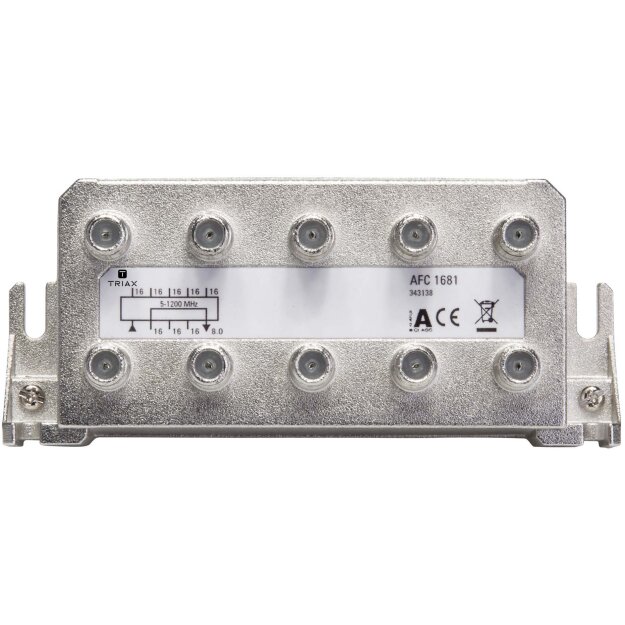 Triax 343138 AFC 1681 - 8-fach Abzweiger 16 dB