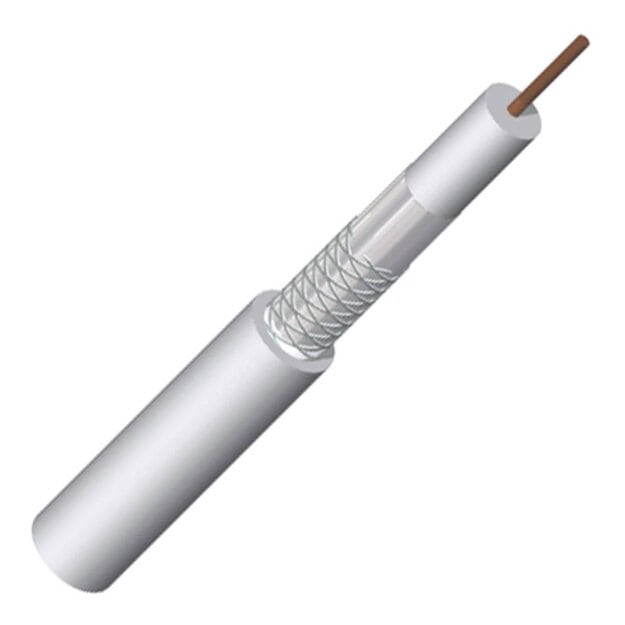 Triax 151702 Koaxialkabel KOKA 99 HD Plus - PVC Weiß