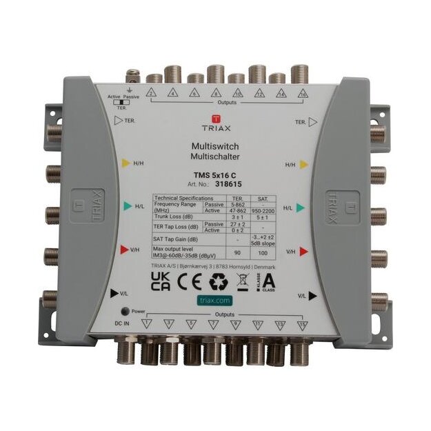 Triax 318615 Kaskaden-Multischalter TMS 5x16 C