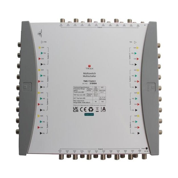 Triax 318904 Kaskaden-Multischalter TMS 17x24 C