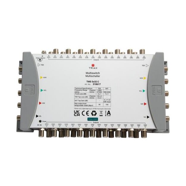 Triax 318617 Kaskaden-Multischalter TMS 5x32 C