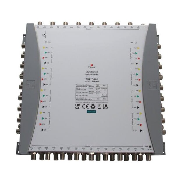 Triax 318905 Kaskaden-Multischalter TMS 17x32 C