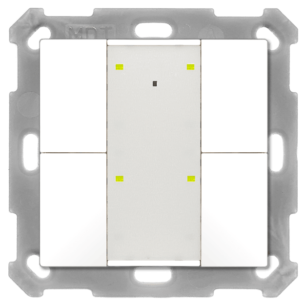 MDT BE-TA55P4.02 Taster Plus 55 4-fach Reinweiß matt