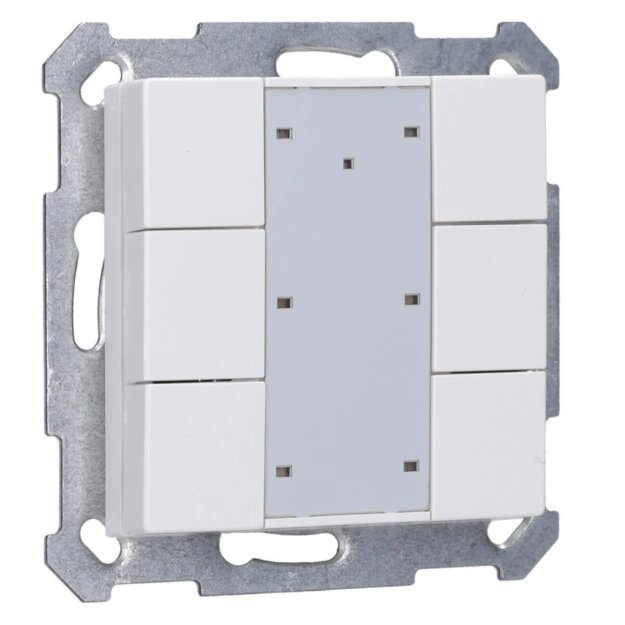 MDT BE-TA55P6.G2 Taster Plus 55 6-fach Reinweiß glänzend
