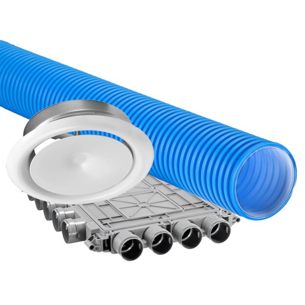 Dimplex 371680 Paket Kunststoff-Flex zentrale Abluft bis 160 m² DFP A 160