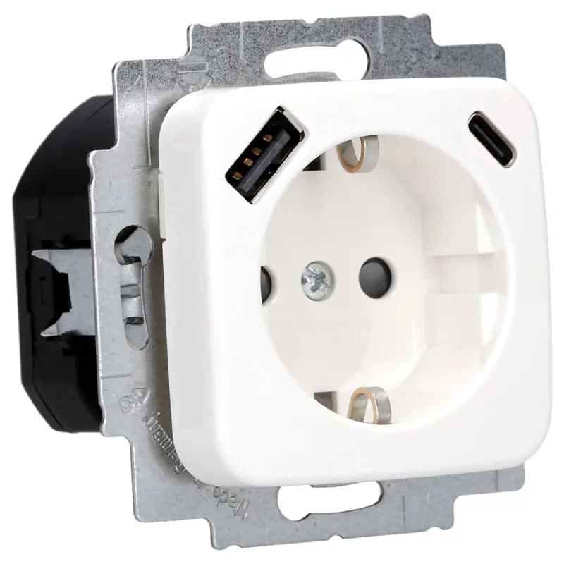 Busch-Jaeger SCHUKO Steckdose mit USB A und USB C
