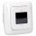 Busch-Jaeger Unterputz-Radio-Set: 8217 U-101 Busch-Radio BTconnect DAB+ + 8252-214-101 Zentralscheibe für Busch-Radio DAB+ + 2511-214 Abdeckrahmen 1-fach, Alpinweiß Reflex SI