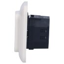 Busch-Jaeger Unterputz-Radio-Set: 8217 U-101 Busch-Radio BTconnect DAB+  + 8252-212-101 Zentralscheibe für Busch-DAB+ -Radio + 2511-212 Abdeckrahmen 1-fach Weiß Busch-Duro 2000® SI