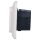 Busch-Jaeger Unterputz-Radio-Set: 8217 U-101 Busch-Radio BTconnect DAB+  + 8252-212-101 Zentralscheibe für Busch-DAB+ -Radio + 2511-212 Abdeckrahmen 1-fach Weiß Busch-Duro 2000® SI