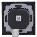 Busch-Jaeger Unterputz-Radio-Set: 8217 U-101 Busch-DAB+ Radio BTconnect + 8252-885-101 Zentralscheibe für Busch-DAB+ Radio + 1721-885K Abdeckrahmen 1-fach Rahmen Schwarz Matt future® linear