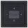 Busch-Jaeger Unterputz-Radio-Set: 8217 U-101 Busch-DAB+ Radio BTconnect + 8252-885-101 Zentralscheibe für Busch-DAB+ Radio + 1721-885K Abdeckrahmen 1-fach Rahmen Schwarz Matt future® linear