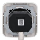 Busch-Jaeger Unterputzradio-Set: 8215 U-101 Busch- DAB+ Radio + 8252-214-101 Zentralscheibe für Busch- DAB+ Radio +  2511-214 Abdeckrahmen 1-fach Alpinweiß Reflex SI