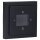 Busch-Jaeger Unterputzradio-Set: 8215 U-101 Busch- DAB+ Radio + 8252-885-101 Zentralscheibe für Busch- DAB+ Radio + 1721-885K Abdeckrahmen 1-fach Schwarz Matt future® linear