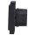 Busch-Jaeger Unterputzradio-Set: 8215 U-101 Busch- DAB+ Radio + 8252-885-101 Zentralscheibe für Busch- DAB+ Radio + 1721-885K Abdeckrahmen 1-fach Schwarz Matt future® linear