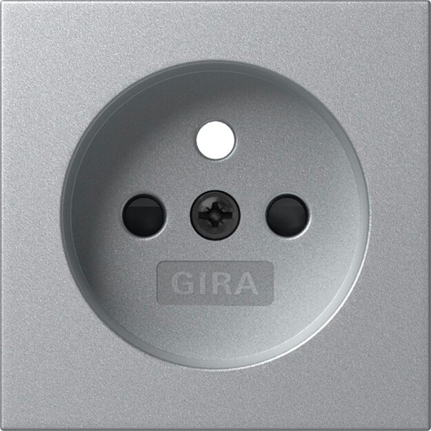 Gira 494526 Abdeckung Steckdose Erdstift SH System 55 F Alu