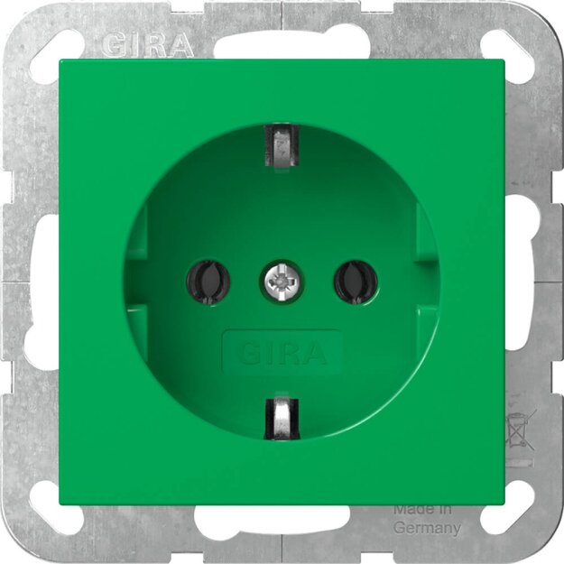 Gira 4455107 SCHUKO-Steckdose System 55 Grün