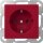 Gira 4455108 SCHUKO-Steckdose System 55 Rot