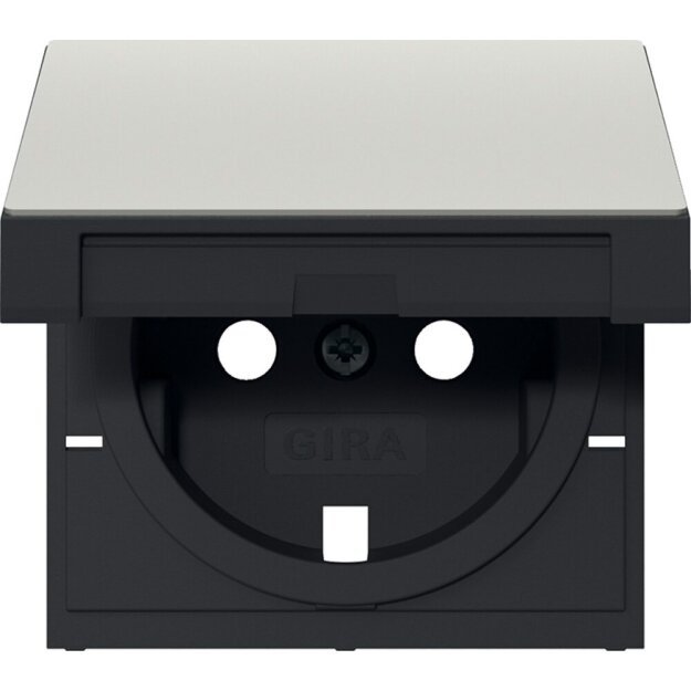 Gira 4922600 Abdeckung SCHUKO-Steckdose KD System 55 Edelstahl