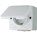 Jung 621W-1 SCHUKO® Aufputz Steckdose mit Klappdeckel...