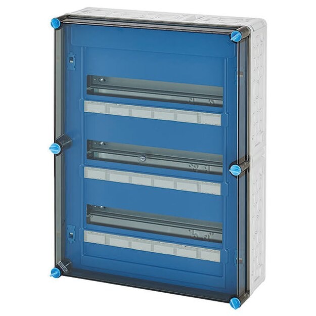 Hensel Mi 1654 Mi-Automatengehäuse, 54 Teilungseinheiten (3x18x18 mm), IP 65