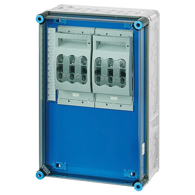 Hensel Mi 6367 Mi-NH-Sicherungslasttrennschaltergehäuse , 2x3xNH00,a. Sammels., 630A, 5polig