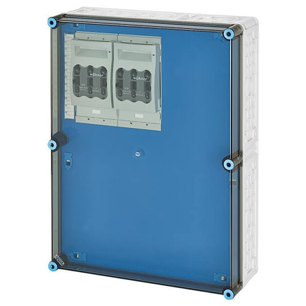 Hensel Mi 6623 Mi-NH-Sicherungslasttrennschaltergehäuse , 2x3xNH00,auf Sammelschiene, 630A, 5polig