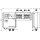 Hensel Mi AS 9144 S anschlussfertiger Verteiler 4x3xNH 00 , 125 A, 5polige Sammelschiene 250 A