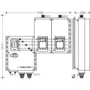 Hensel Mi AS 9252 S anschlussfertiger Verteiler 2x3xNH 1...
