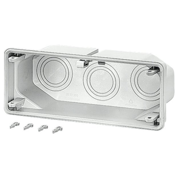 Hensel Mi FM 63 Anbauflansch, Mit Kabelrangierraum 3x M40/50/63