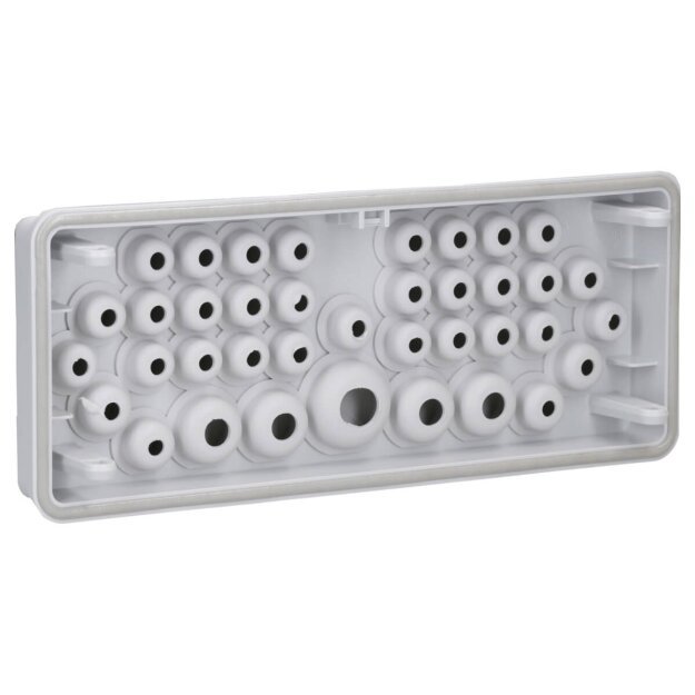 Hensel Mi FP 38 Anbauflansch, 29x7-12 mm, 4x7-14 mm, 4x11-20 mm, 1x16-29 mm