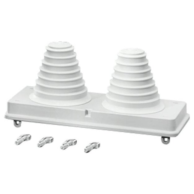 Hensel Mi FP 72 Kabeleinführungsflansch 2x 30 bis 72 mm Durchmesser