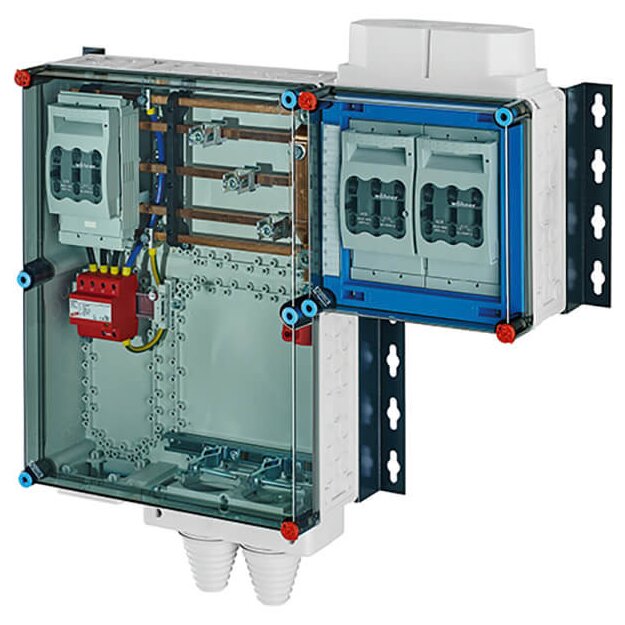 Hensel Mi HV 6152 S Mi-Hauptleitungsverteiler 2x3xNH 00 , 125 A, 5polige Sammelschiene 250 A