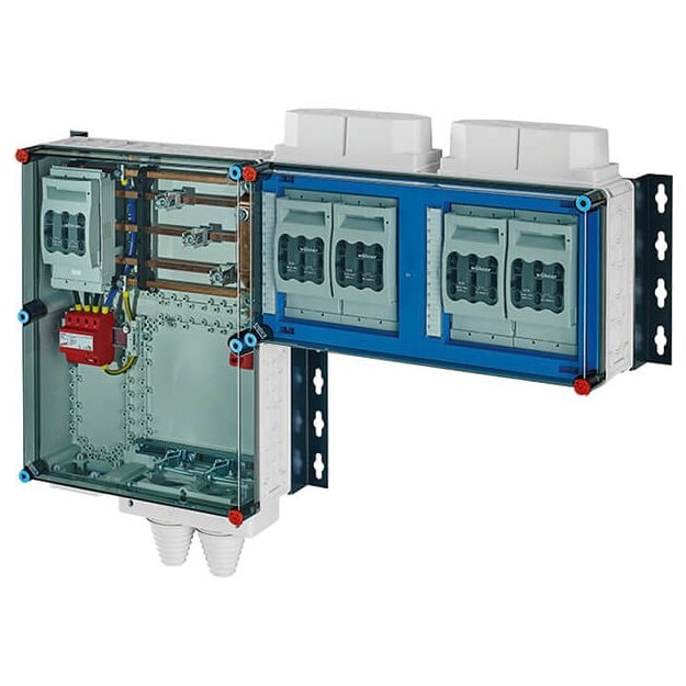 Hensel Mi HV 9154 S Mi-Hauptleitungsverteiler 4x3xNH 00 , 125 A, 5polige Sammelschiene 250 A