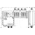 Hensel Mi HV 9154 S Mi-Hauptleitungsverteiler 4x3xNH 00 , 125 A, 5polige Sammelschiene 250 A