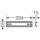 Hensel Mi TS 30 Tragschiene Hutprofil 35 mm, 284 mm lang