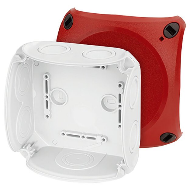 Hensel DK 0600 R Kabelabzweigkasten bis 6 qmm ohne Klemme, mit rotem Deckel