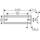 Hensel DK TS 16 Q Tragschiene 120 mm, für DK / KF 16.....