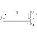 Hensel DK TS 25 Q Tragschiene 168 mm, für DK / KF / EB 25.....