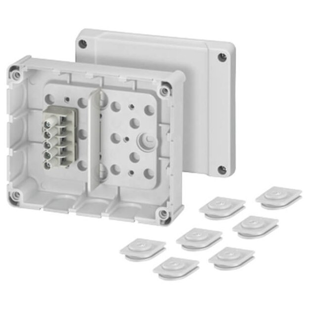 Hensel DP 9221 Kabelabzweigkasten 1,5-2,5 qmm 4 qmm 1phasig, 5 polige Klemme