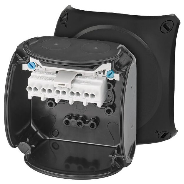 Hensel KX 0202 C Kabelabzweigkasten 1,5-2,5 qmm 5polig, schwarz, Ex-Zone 2 und 22