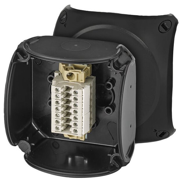 Hensel RX 0207 T Reihenklemmenkasten 1,5-2,5 qmm, 7 Klemmen WKM, Ex-Zone 2 und 22