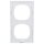 Busch-Jaeger 1722-44M Abdeckrahmen 2-fach  2CKA001754A4846