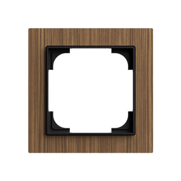 Busch-Jaeger 1721-4086 Abdeckrahmen 1-fach Holz Walnuss - Busch-art linear®  2CKA001754A4892