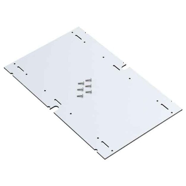 Spelsberg 79500201 Montageplatte aus melaminkaschiertem Isolierstoff Stärke 4 mm inkl. Befestigungsschrauben Grau AK MPI 2