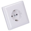 10er Set Gira 444003 SCHUKO-Steckdose mit Vollplatte Standard 55 Reinweiß glänzend